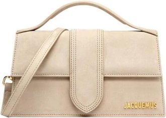 Jacquemus De grote Bambino tas - Dames - Schoudertassen - Beige - ONE Size - Katoen - Tassen