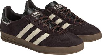 adidas x Wales Bonner Gazelle Sneaker in Coffee/White/Faux Calf Hair at Nordstrom, Size 11.5