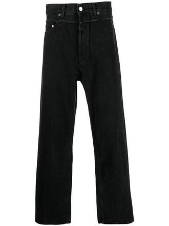 AMBUSH Black Relaxed Mid Rise Jeans