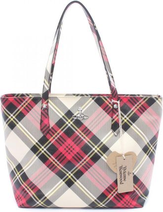 Vivienne Westwood Black Multi-Color Pink Handbag Tote Bag (Pre-Owned)