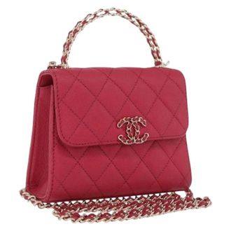 Chanel Pre-owned Vintage Mini Shoulder Bag - Dames - Pre-owned - Rood - Maat: ONE Size Leer