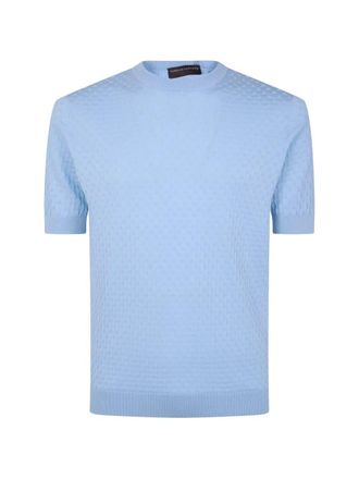 FILIPPO DE LAURENTIIS Short Sleeves Round Neck Sweater