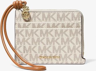Michael Kors Jet Set Small Signature Logo Card Case Wristlet