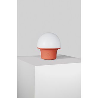 Brightech Portobello 6.6 Indoor/Outdoor USB-C Rechargeable Portable LED Table Lamp with 3-Way Dimmer in Burnt Orange at Nordstrom