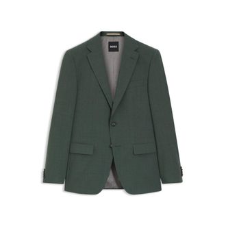 BOSS Washable slim-fit jacket in stretch cloth
