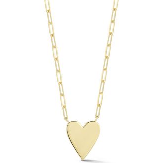 Chloe and Madison Heart Pendant Necklace in Gold at Nordstrom Rack