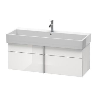 Duravit Duravit Vero Air Mueble De Pared 118,4 X 43,1 Cm, 1 Caj&oacute;n, 1 Extra&iacute;ble, Para Vero Air 235012, Color (frente/cuerpo): Laca Blanca De Alto Brillo - Va65