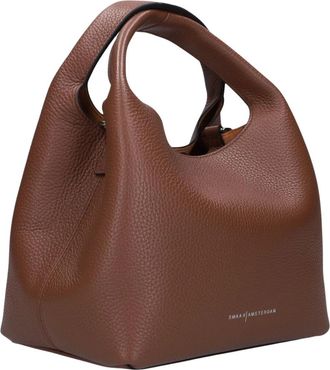 Smaak Tassen, Dames, Bruin, ONE Size, Leer, Daisy