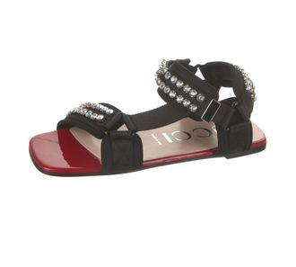 Gucci Crystal Embellished Sport Strap Sandals Size 38