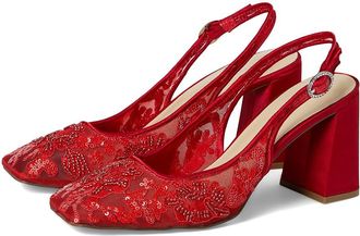 Blue by Betsey Johnson Ninah Womens Shoes Red : 6.5 M, Textile