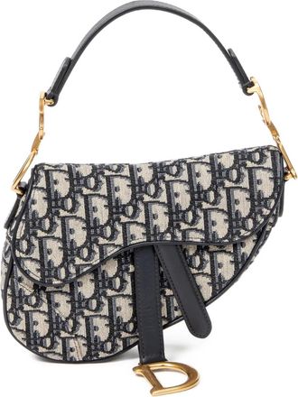 Dior Borsa tote Saddle mini con logo 2020 - Blu