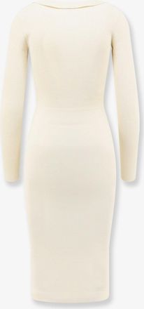 Elisabetta Franchi Womens Dress Viscose Blend White