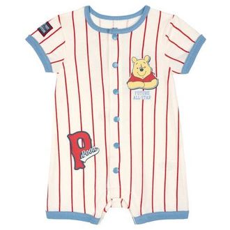 Disney Winnie the Pooh Athletic One Piece Romper in Light Blue Pooh at Nordstrom, Size 3-6M