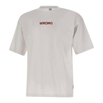 Aspesi T-Shirts, male, White, Size: XL Wrong T-Shirt