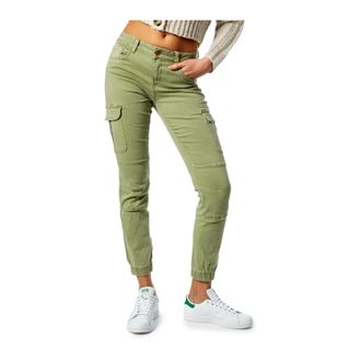 Only Cropped Jeans, female, Green, Size: XS L32 Straight Leg Jeans