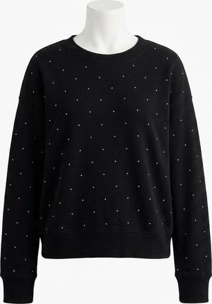 Z Supply Sparkle Embellished Sweatshirt In Black