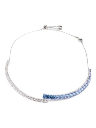 Swarovski Matrix choker necklace - women - Rhodium Plated Metal/Swarovski Crystal - One Size - Silver