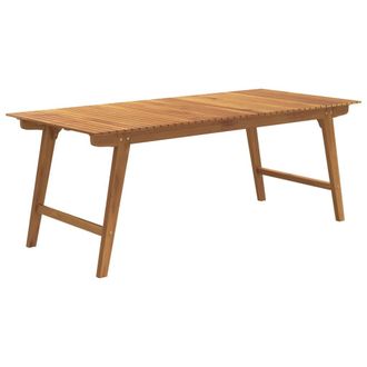 vidaXL Mesa De Jard&iacute;n Madera Maciza De Acacia 200x90x75 Cm Vidaxl