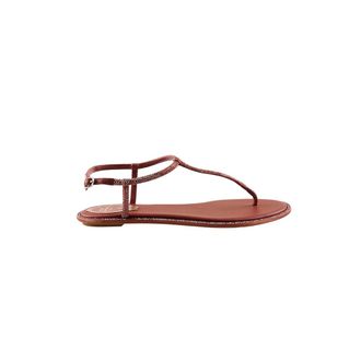 Rene Caovilla Flat Sandals, female, Red, Size: 8 1/2 US Diana Flat Sandal