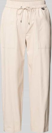 Marc Cain Jogpants aus Viskose-Mix mit elastischem Bund in Sand, Größe 34