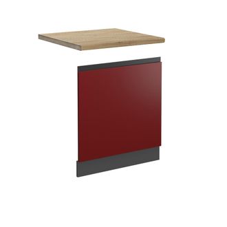 Vicco Panel Frontal R-line, Rojo, 60 Cm, Et Roble, Vicco