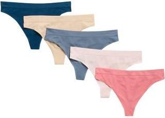 Nordstrom Rack 5-Pack Everyday Seamless Thongs in Pink Quill Multi at Nordstrom Rack, Size X-Small
