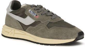 Autry Mens Reelwind Low Sneakers Oliv-Harbmist Upper: Suede; Sole: Rubber Oliv/harbmist