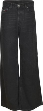 Diesel Relaxed Jeans 1996 D-Sire - Dames - Loose Fit Jeans - Zwart - W25 - Katoen - Jeans