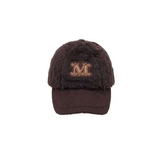 Max Mara Modico Cap - Dames - Accessoires - Bruin - Maat: 57 CM Wol