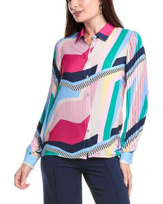 T Tahari Button-Down Blouse