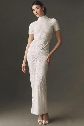 Ronny Kobo Ruched Bodycon Maxi Dress
