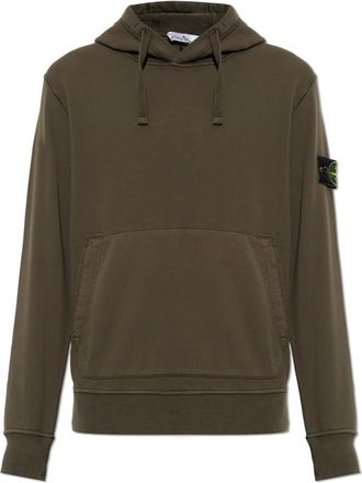 Stone Island Hoodies & sweatvesten, Heren, Groen, 2Xl, Katoen, Katoenen Hoodie