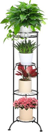 OEM Soporte Para Plantas De Interior, Taburete Para Plantas De 4 Niveles, Soporte De Esquina De Metal Para Plantas, Soporte Sencillo Para Macetas Para Jar