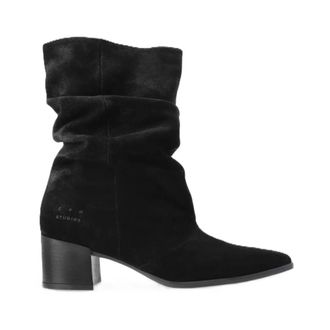 Copenhagen Schoenen, Dames, Zwart, 37 EU, Leer, Vintage Laarzen