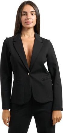 Yes-Zee Zwarte Jas ID 1015 - Dames - Blazers - Zwart - S - Jassen