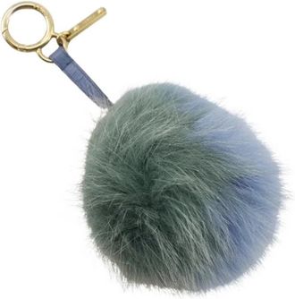 Fendi Pre-owned Handbag Charm - Dames - Vintage Accessoires - Groen - ONE Size - Leer - Vintage