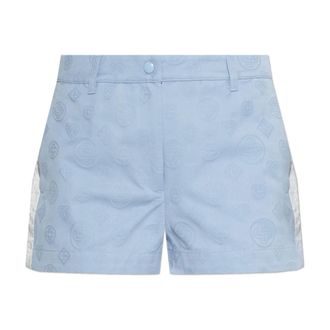 Casablanca Short Shorts, female, Blue, Size: XS Monogram Mini Shorts