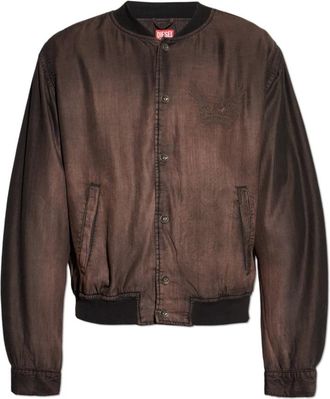 Diesel D-Belmor-S Jas - Heren - Bomber jackets - Bruin - S - Katoen - Jassen