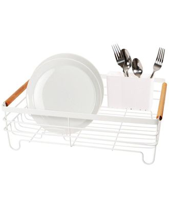 Oggi Large Basket Dish Drain With Utensil Caddy