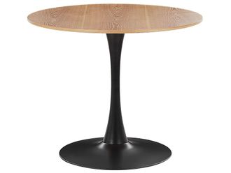 Beliani Mesa de comedor de derivado de madera 4 personas l90