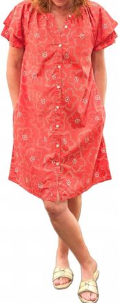 Dylan Charlie Ruffle Dress In Red
