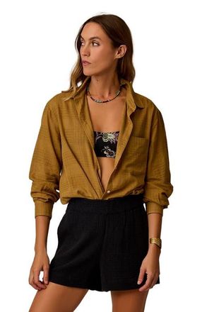 Carve Designs Taylor Textured Tunic in Golden at Nordstrom, Size Xx-Small