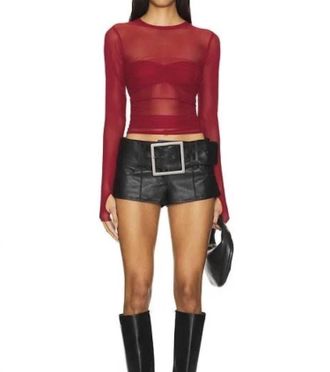 AFRM Sandrine Top In Red