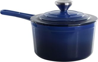 MegaChef 2 Quart Enameled Cast Iron Sauce Pan in Dark Blue at Nordstrom
