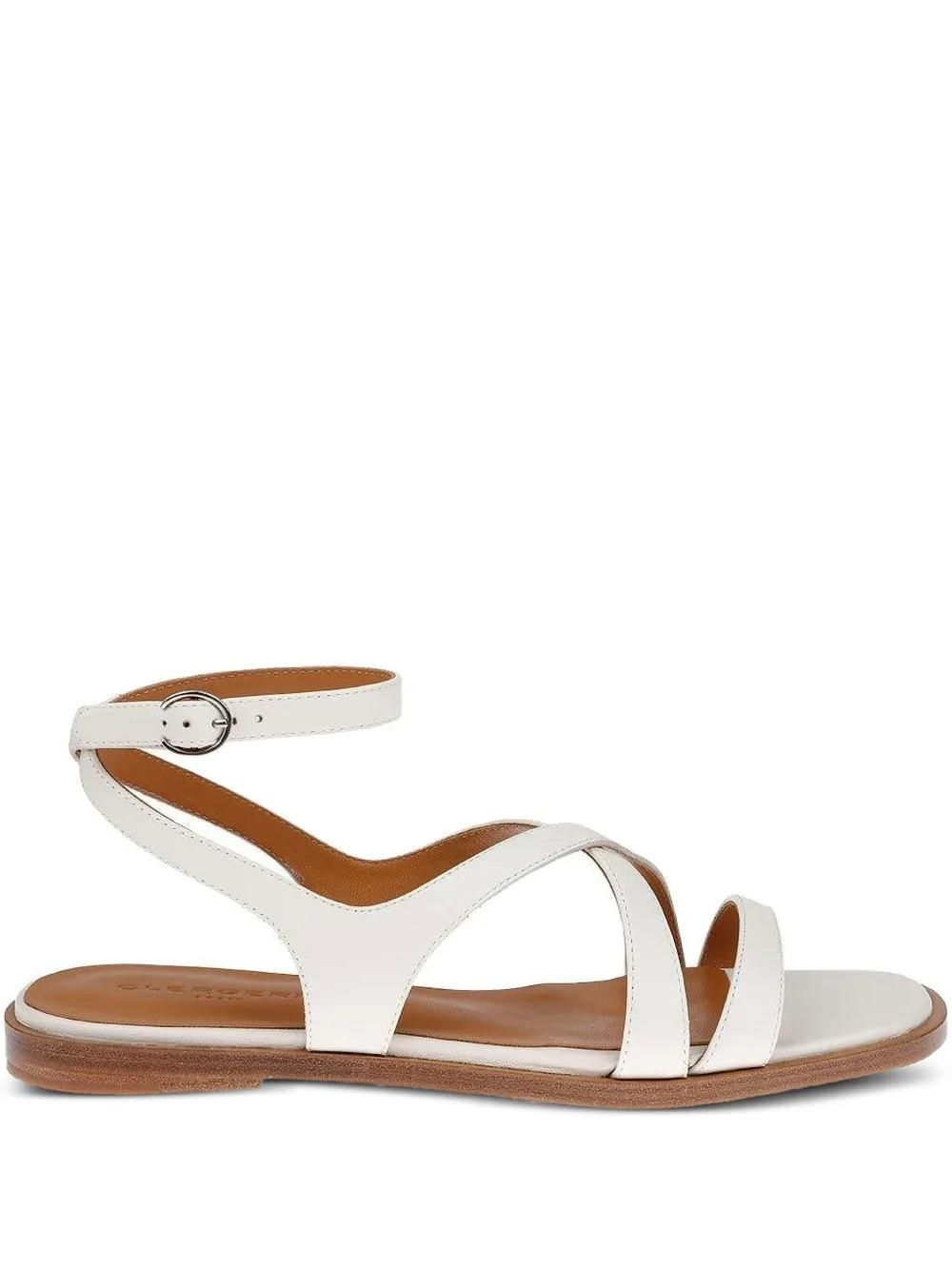 Robert Clergerie Sandals Shoes Mens Size 9.5 White Leather‎ Buckle P/BORIS01 Robert Clergerie Luxury White Leather Buckle Sandals Size 38  main image 3