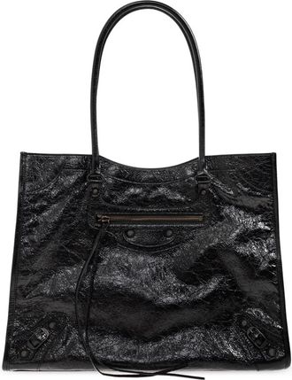 Balenciaga Le City Tote Medium Bag - Dames - Shoppers - Zwart - ONE Size - Katoen - Tassen