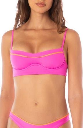 Maaji Poppy Shore Underwire Bikini Top in Pink at Nordstrom Rack, Size X-Large