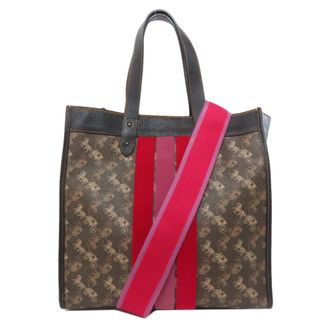 Coach Brown Pvc Tote Bag (Pre-Owned)