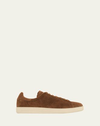 Tom Ford Mens Warwick Suede Low-Top Sneakers
