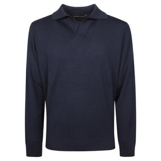 FILIPPO DE LAURENTIIS Polo Skipper F8 - Heren - Tops - Blauw - Maat: L Wol